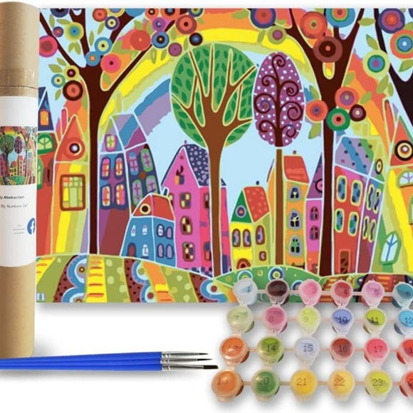 Posh Dragon New Adult Paint by Numbers Rolled Canvas Acrylic Paint NWT - Picture 1 of 5